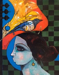 Abrar Ahmed, 12 x 16 Inch, Oil on Canvas, Figurative Painting, AC-AA-611 Abrar Ahmed, 12 x 16 Inch, Oil on Canvas, Figurative Painting, AC-AA-611